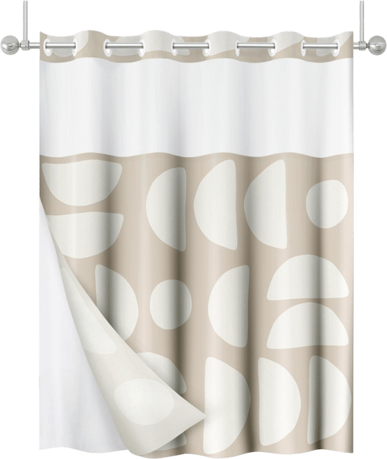 72x75 Hookless Shower Curtain