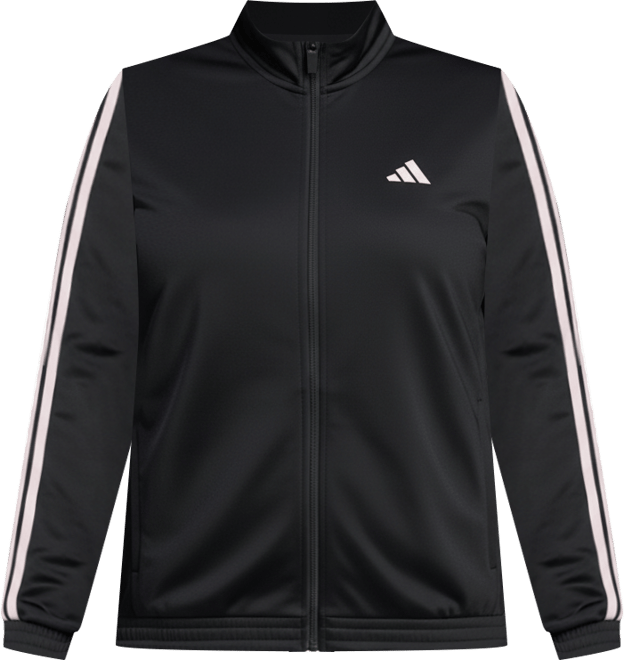 adidas Plus Size Essentials Tricot Three Stripes Track Jacket Macy's