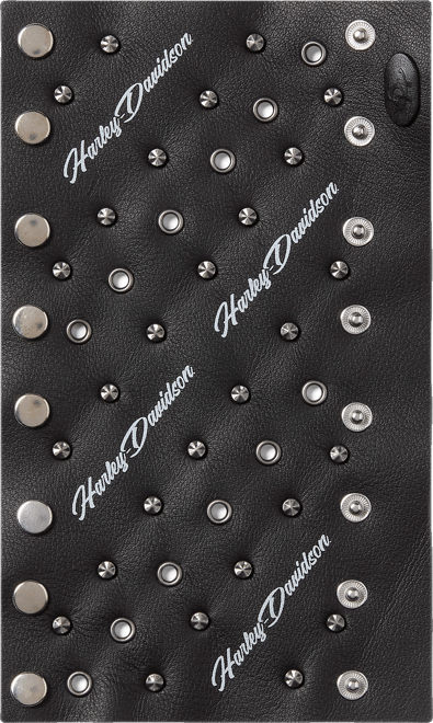 Hairpin Studded Leather Ponytail Wrap