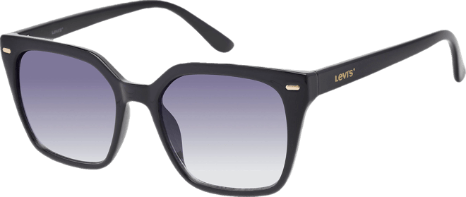 Levi's Womens Cateye Opaque Blacksmoke Gradient Sunglasses
