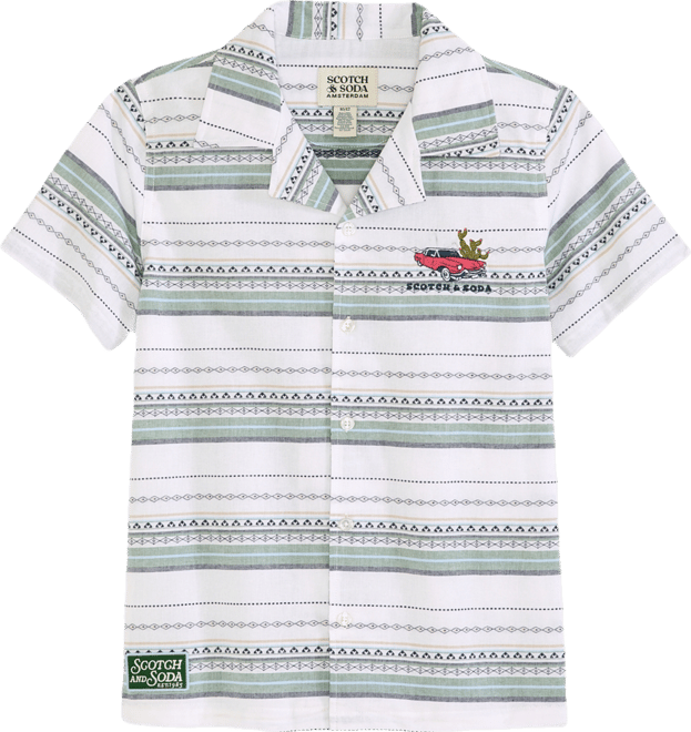Big Boys Dobby Camp Polo Shirt