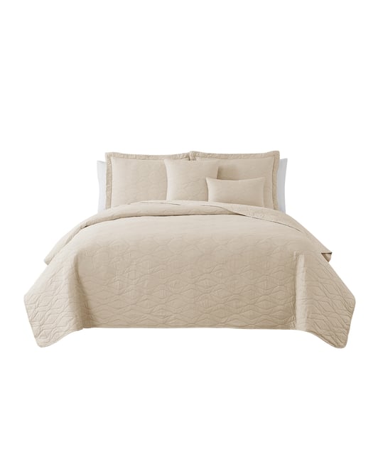 Ellipse Embossed 5-Pc. Quilt Set, King/California King