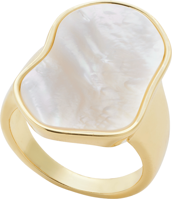 Gold-Tone Mother-of-Pearl Statement Ring, Exclusively at Macy's