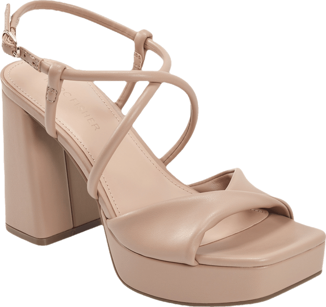 Women's Glady Crisscross High Block Heel Platform Sandals