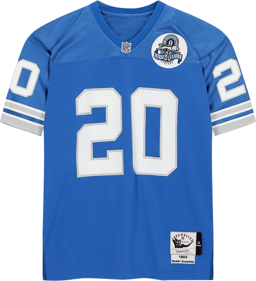 Shop Mitchell Ness Detroit Lions Sanders Authentic Jersey AJY61158