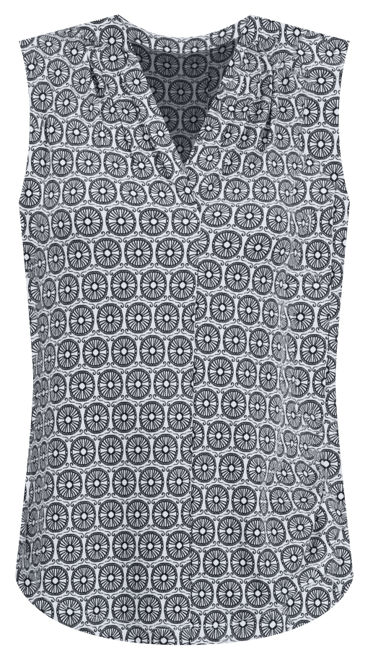 売れ筋商品|||ジェイエムコレクション カットソー トップス レディース Women's V-Neck Sleeveless Knit Blouse, XS-PXL, Exclusively at Macy's Deep Black JM Collection Women's Printed V-Neck Sleeveless Knit Blouse