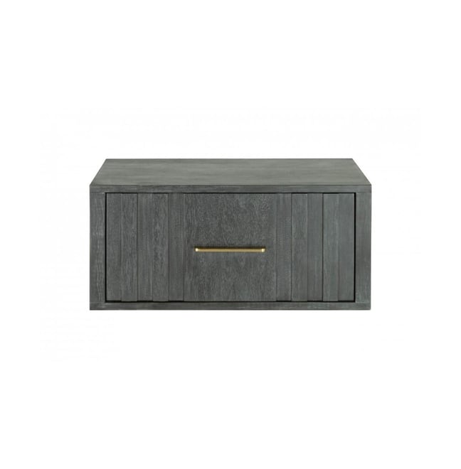 Low One Drawer Nightstand for Bedroom Small Bedside Table with Storage