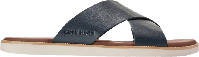 Cole Haan Men's Nantucket Cross Strap Slip-On Slide Sandals