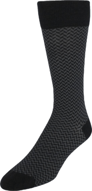 Men's Holden Herringbone Mid-Calf Pima Cotton Socks (1 Pair)