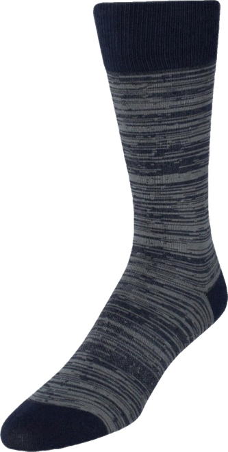 Men's Marius Marled Patterned Mid-Calf Pima Cotton Socks (1 Pair)