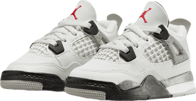 Jordan 4 Retro "White Cement" Baby/Toddler Shoes