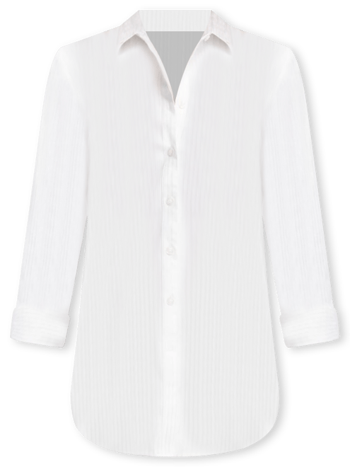 No Iron  Lurex Stripe Shirt