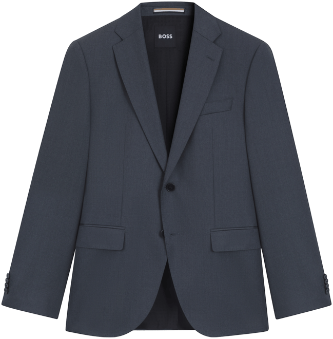 Boss by  Men's Virgin-Wool Serge Suit Jacket