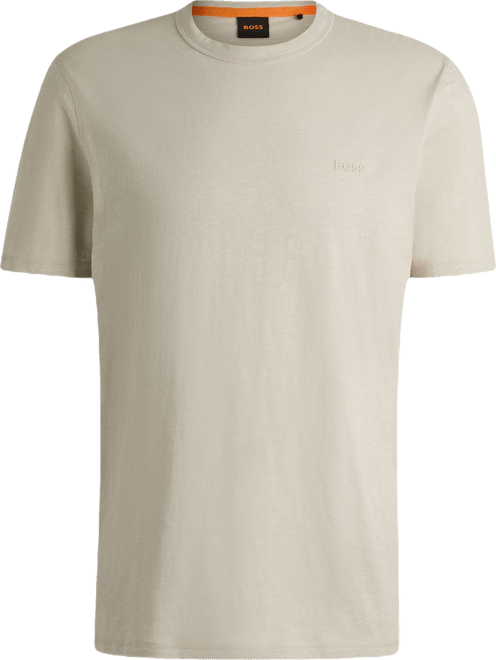 Boss by  Men's Slub-Cotton Logo Detail T-Shirt