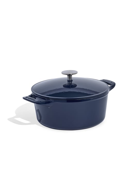 Enameled Cast Iron 5.5-Quarts Round Dutch Oven with Lid