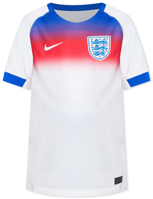 Inglaterra local 2025 Stadium (equipo femenino) Jersey de fútbol Nike Dri-FIT Replica para niños talla grande