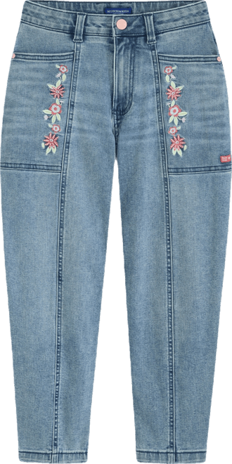 Big Girls Stretch Slub Denim Jeans