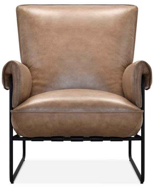 Briannie Leather Accent Chair, Exclusively at Macy's