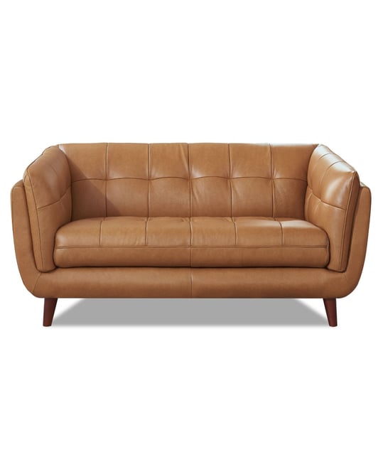Solana 70" Top Grain Leather Loveseat