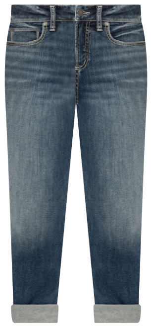 Women's Suki Mid-Rise Curvy-Fit Capri Jeans