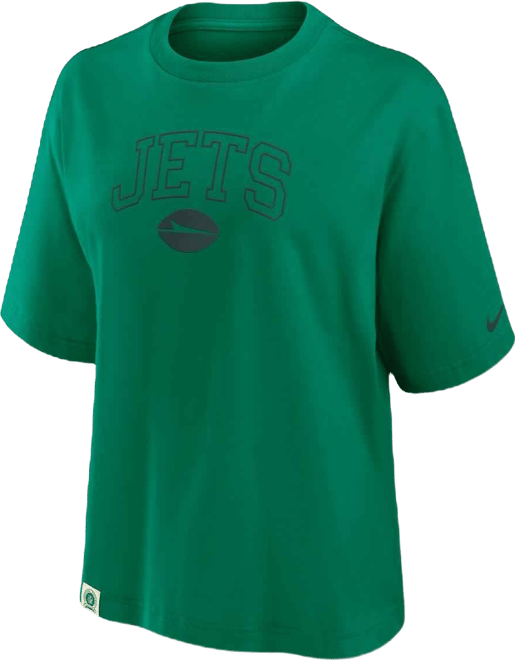 Women's Green New York Jets Glory Arch Boxy T-Shirt
