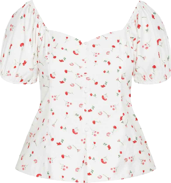 Plus Size Daydreamer Print Top