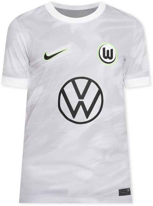 VfL Wolfsburg 2025/2026 Stadium Away Older Kids' Nike Dri-FIT Football Replica Short-Sleeve Top