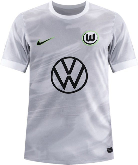 VfL Wolfsburg 2025/2026 Stadium Away Men's Nike Dri-FIT Football Replica Short-Sleeve Top