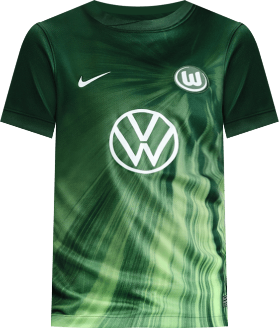 Εντός έδρας Βόλφσμπουργκ 2025/2026 Stadium Γυναικεία ποδοσφαιρική κοντομάνικη μπλούζα Nike Dri-FIT Replica