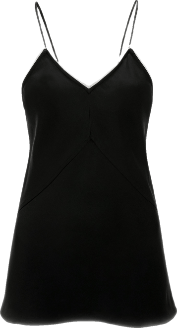 Lace Detail Cami Top In Black