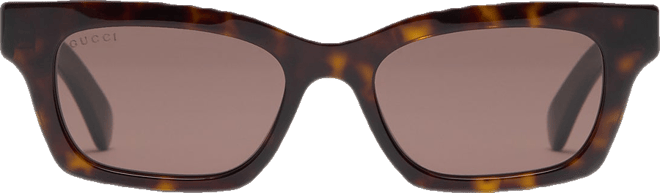Havana Lettering Cat Eye Sunglasses