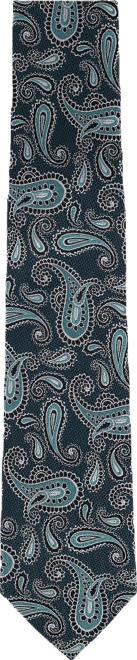 Men's Wharton Wavy Paisley Silk Novelty Necktie