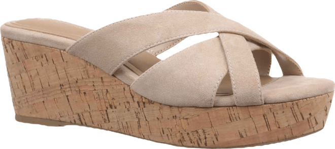 Women's Juliaa Strappy Cork Platform Wedge Sandals, Created for Macy's