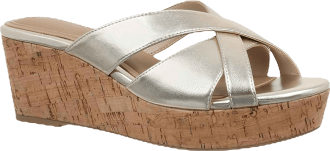 Women's Juliaa Strappy Cork Platform Wedge Sandals, Created for Macy's
