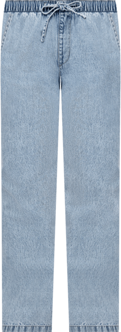 Women's High Rise Drawstring-Waist Cotton Jeans