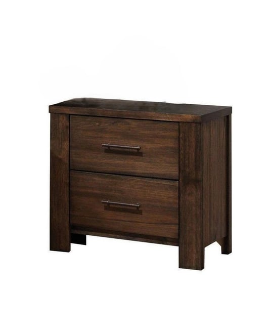 Modern Two-Drawer Nightstand with Sleek Design – Perfect for Bedroom Storage