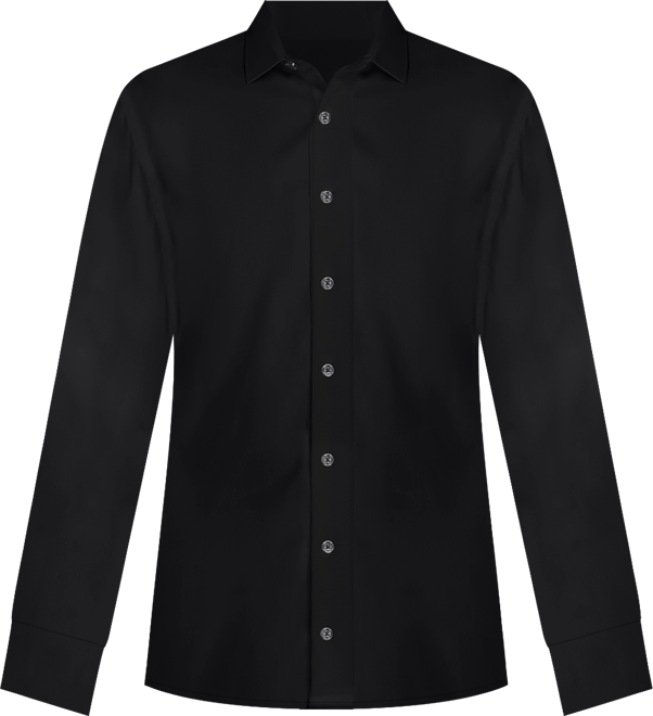Men's Solid Hybrid Slim Fit Easy Care Long Sleeve Shirt