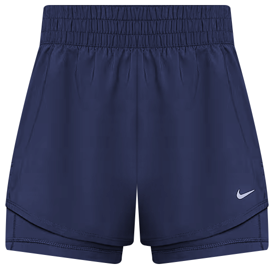 Nike One Shorts 2-i-1 med hög midja Dri-FIT 7,5 cm för kvinnor