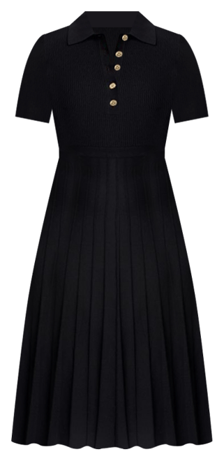 Michael Kors Fit & Flare Polo Midi Dress | Bloomingdale's Women