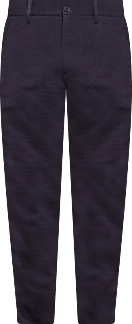 Men's Navy Blue Micro-Waffle Chino Trousers