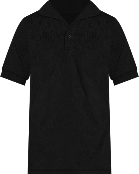 Men's Onyx Black Tactitle Spread-Polo T-Shirt