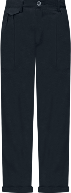 Men's Onyx Black Velvique Tailored Trousers