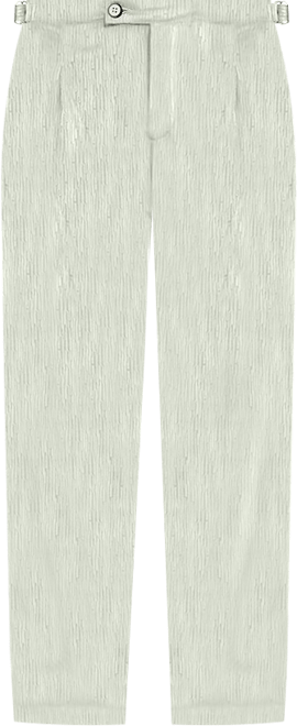 Men's Cloud Grey Veined Tailored Trousers