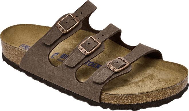 Women's Florida Birko-Flor Nubuck Soft Footbed Sandals from Finish Line