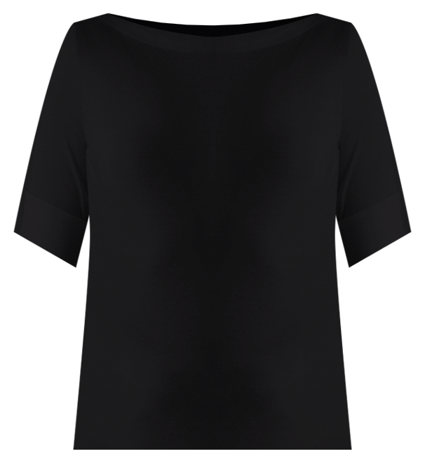 Petite Stretch Boatneck Top