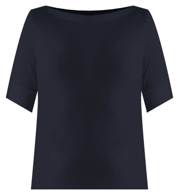 Petite Stretch Boatneck Top