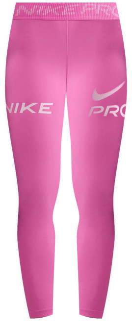 Nike Pro Women's Mid-Rise 7/8 Mesh-Panel Graphic Leggings