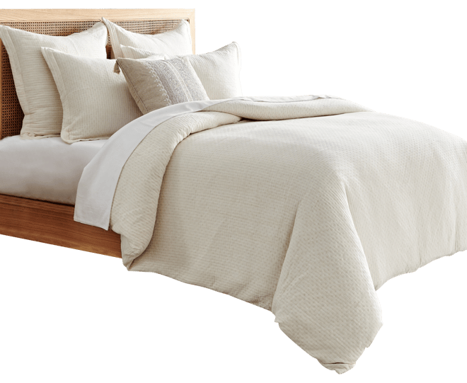 Reede Muslin Textured 3-Pc. Comforter Set, King/California King