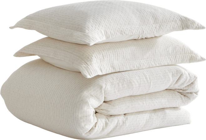 Reede Muslin Textured 3-Pc. Comforter Set, Full/Queen