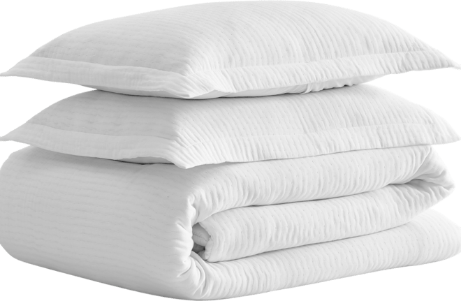 Reede Muslin Textured 3-Pc. Comforter Set, Full/Queen